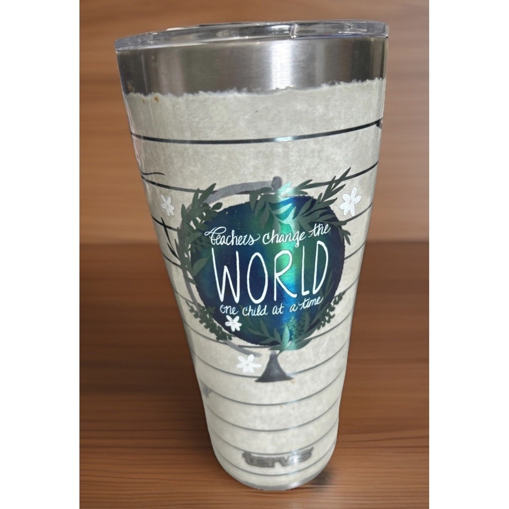 NEW Tervis 24 oz Stainless Steel Tumbler Teachers Change The World Hot/Cold